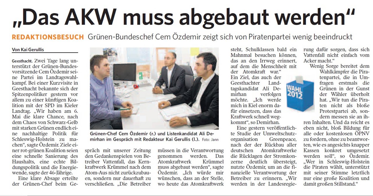 Das AKW muss abgebaut werden